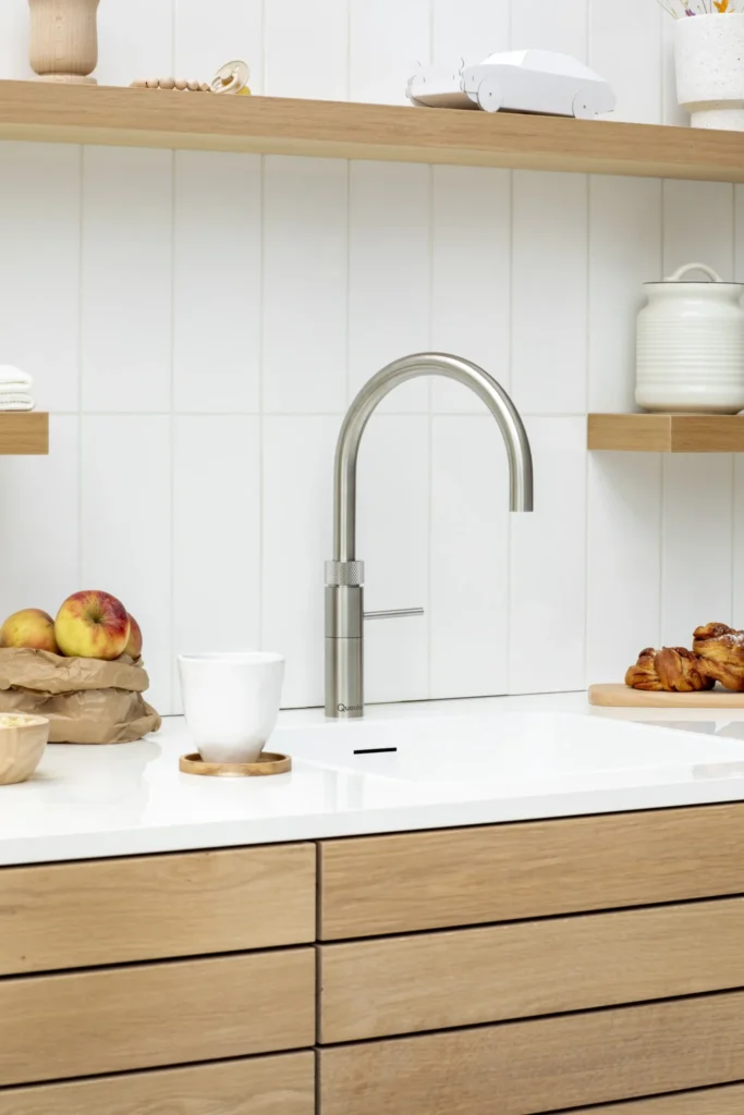 Quooker tap installer in Dorset - Quooker boiling water tap on a kitchen worktop